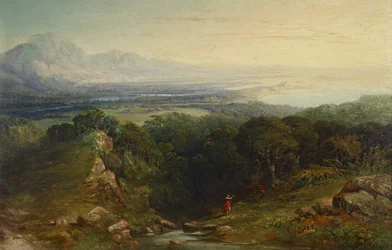 マン島、1848年-1854年（マホガニーパネルに油彩）